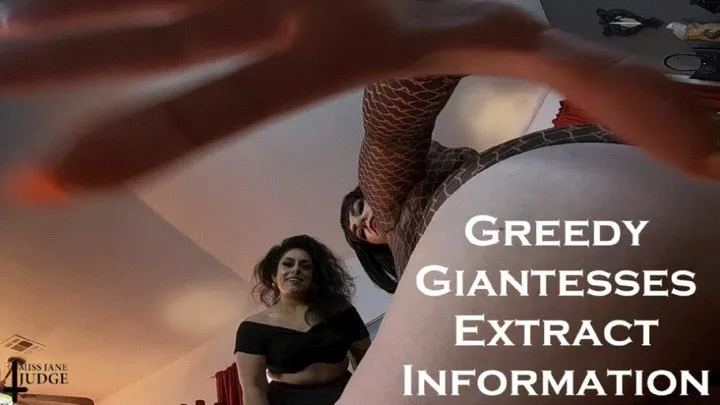 Greedy Giantesses Extract Information Audio