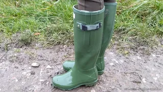 Ava's Wellies in Water, Mud & Flooding!