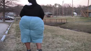 Amazon SSBBW Ms Assalot Walking n basketball