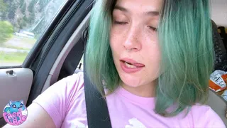 Panty Focused Road Trip Orgasm
