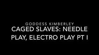 Caged Slaves Needle Play & Electro Play Part 1