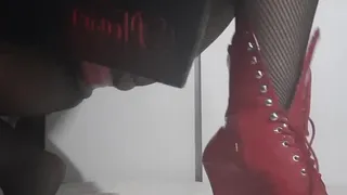 Kneel and Worship Mistress Boots