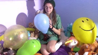 Balloon loving looner girl