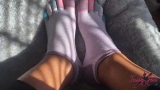 Sock Removal and Foot Tease
