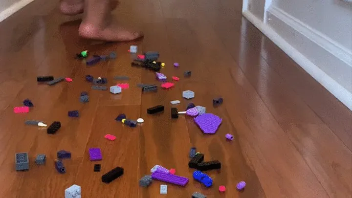 Ebony Feet VS LEGOS