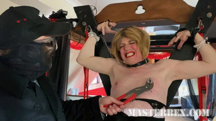 Nipple torment for sissy tina - Master Bex