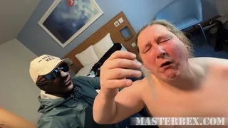 I fed him my 4 day old cum and it made him puke - Master Bex
