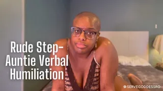 Rude Step-Auntie Verbal Humiliation - Royal Ro taboo loser humiliation