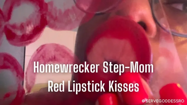 Homewrecker Step-Mom Red Lipstick Kisses - Royal Ro taboo ebony lips homewrecking pov