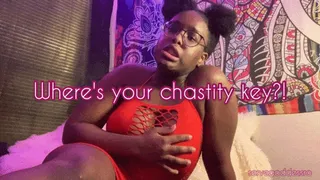 Where's your chastity key?! - Royal Ro teasing keyholder femdom POV