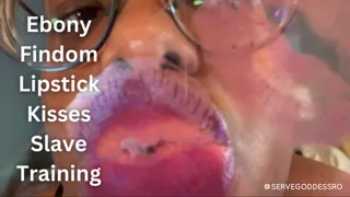 Ebony Findom Lipstick Kisses Slave Training - Royal Ro