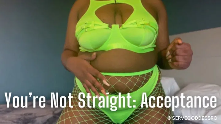 You're Not Straight: Acceptance - Royal Ro encouraged bisexual ebony femdom pov