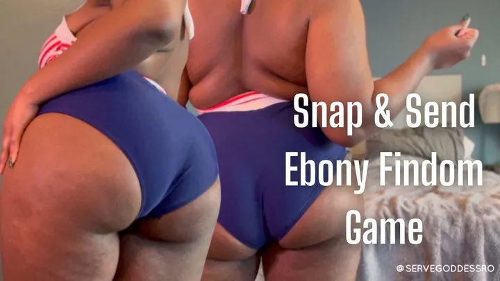 Snap and Send Ebony Findom Game - Royal Ro sensual financial domination swimsuit worship