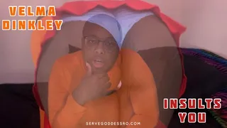 Velma Dinkley Insults You by Royal Ro with Cosplay, Verbal Humiliation, Tit Worship, Ebony Female Domination, Femdom POV, Heels Fetish, Twerking, Ebony Ass Worship, Shaved Head, Eye Glasses