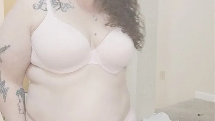 BBW trying on PANTIES