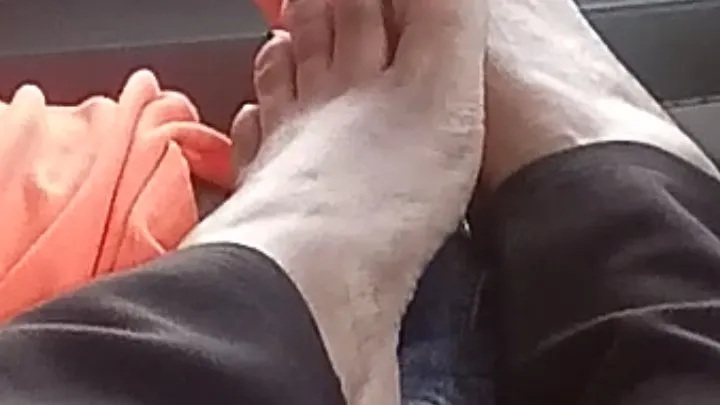 Mz bubble gum public car footjob