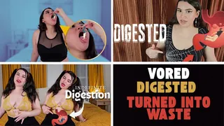 Vore Digestion Compilation - Giantess Countess Wednesday Voreing, Swallowing You Whole, Digesting You, Turning You into Waste