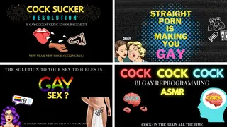 Gay Cock Lover Reprogramming Compilation - Mind Fuck Bisexual Encouragement with Countess Wednesday - Bi Encouragement, Cock Sucking ASMR, Gay Encouragement AUDIO ONLY