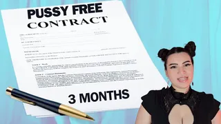 Pussy Free Pledge Contract - Real 3 Month Pussy Free Guidance by Countess Wednesday - Pussy Denial, Sexual Rejection, Loser Porn, and Loser Lifestyle