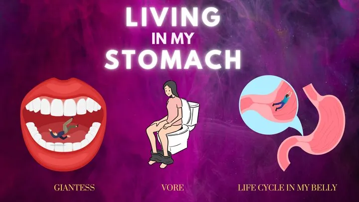 Living in My Stomach - Getting Swallowed, Digested, and Turned into Waste Inside of Giantess Countess Wednesday's Stomach - ft ASMR Sounds of Swallowing, Belly Growls, and Your Tiny Body Inside My Stomach - AUDIO