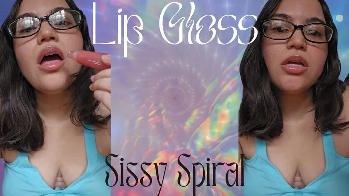 Lip Gloss Sissy Melt - Mesmerized by Countess Wednesday's Shiny, Glossy Lips into Becoming a Pussy Free Loser Who is Caged, a Pay Bitch, Cuckolded, and Feminized - Mobile