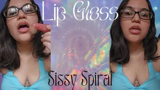 Lip Gloss Sissy Melt - Mesmerized by Countess Wednesday's Shiny, Glossy Lips into Becoming a Pussy Free Loser Who is Caged, a Pay Bitch, Cuckolded, and Feminized - Mobile