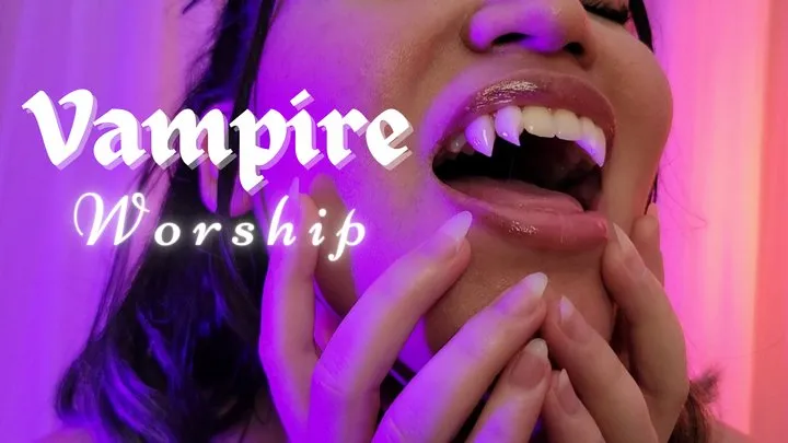 Vampire Worship - Mesmerizing Succubus Countess Wednesday Makes You Worship Her Long Nails, Sharp Teeth, Glossy Lips, &amp;amp; Mouth - Biting, Scratching, Vore Voiceover