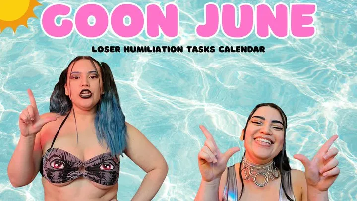 Goon June - Gooner Calendar by Countess Wednesday for a Full Week of Interactive Loser Gooning Tasks and Cum Tasks to Take Loser Humiliation to the Next Level - Task Calendar