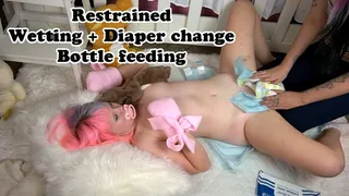 Restrained, Double Diaper & Bottle Fed