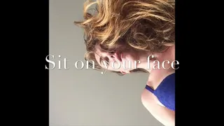 Face sitting Redhead in Blue Lingerie