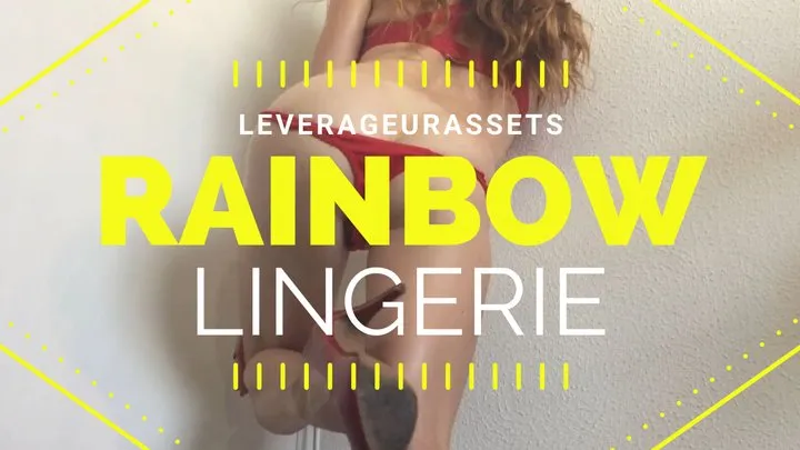 Rainbow Lingerie Modeling