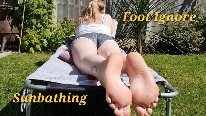 Sunbathing Foot POV Ignore