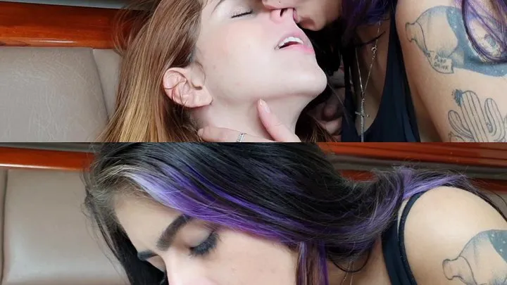 CLEANING NOSE WITH TONGUE - VOL #11 - TOP GIRL CIBELE AND LARISSA - NEW MR JULY 2020 - CLIP 2