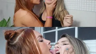 FACE LICKING LONG TONGUE - VOL #2 - TOP GIRL WITH LONG TONGUE PRISCILA AND KIM - NEW MR MAY 2020 - CLIP 1 - Exclusive Actresses