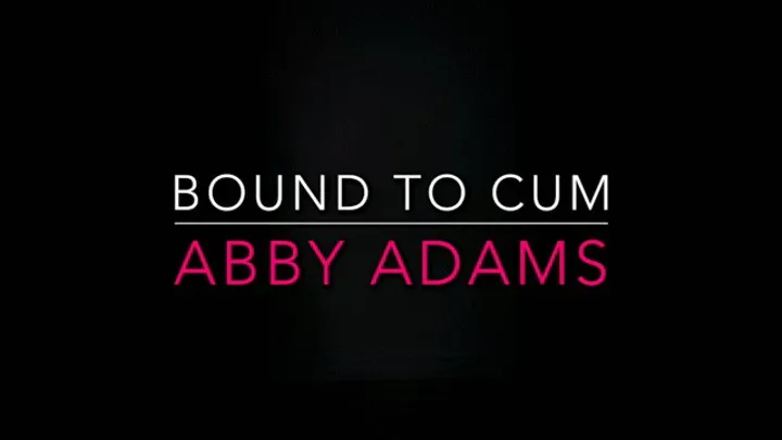 Bound to cum ball gagged vibrator orgasm goth girl braids Abby Adams