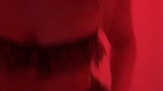 Red black lace lingerie blonde big ass college girl strips and sucks cock POV riding Abby Adams