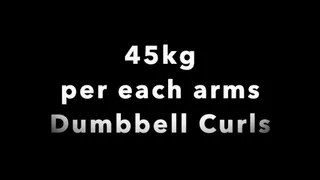 Unbelievable 45kg Dumbbell Curl