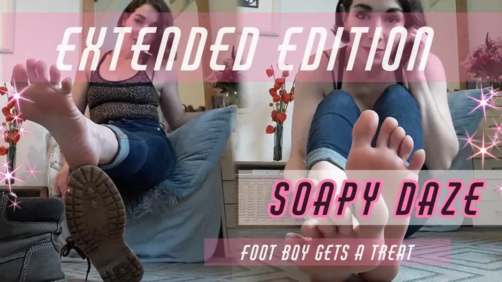 *Extended Edition* Bossy boots - Foot boy gets a treat!