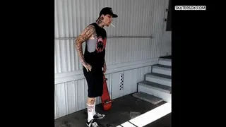 Hot, Cocky Tatted Skater Smoking, Skateboarding, then Humiliating Slave Under His Skateboard And Feet