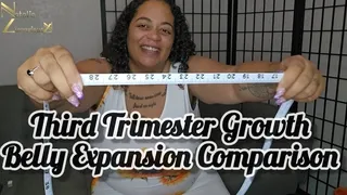 Third Trimester Belly Growth Expansion Comparison