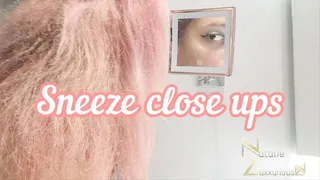 Sneezing Close Up