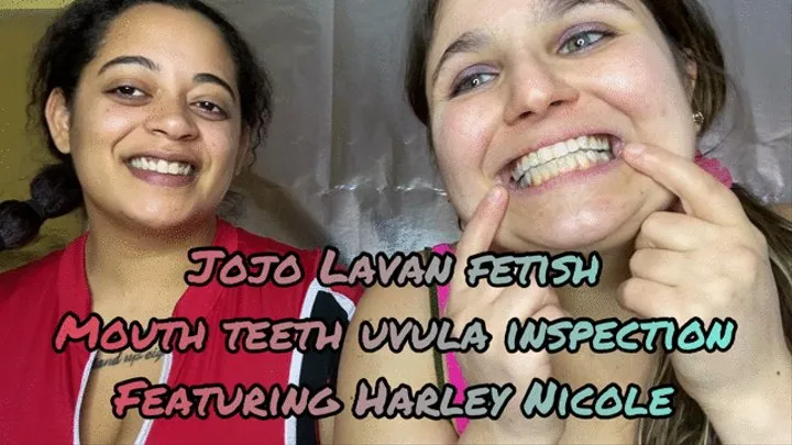 Mouth teeth uvula inspection with Harley Nicole