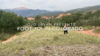 Foot Lover JOI in Colorado w Rocky Mountains beautiful nature