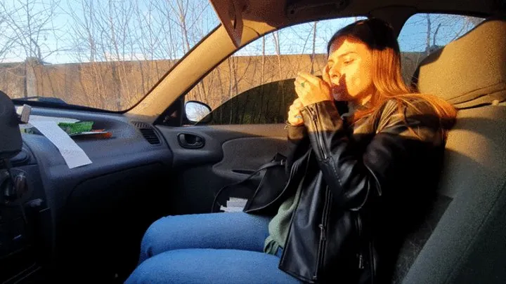 In car Blowjob Season Open Cum swallow