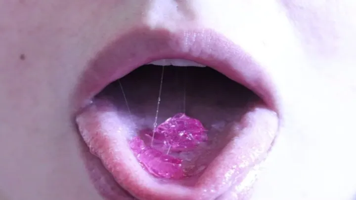 Candy crash Sweet lollypop from pussy to mouth
