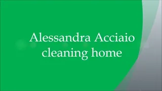 Alessandra Acciaio lady of the house cleaning - part 1