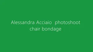 Alessandra Acciaio tied to a chair in the dining room - photoshoot