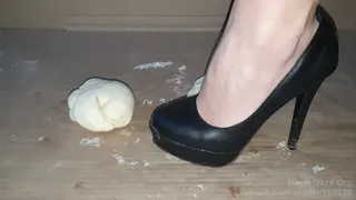 Sexy high heels dough trample