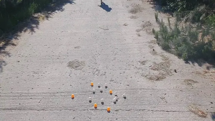 Ping Pong Balls Getting Crushed Outside