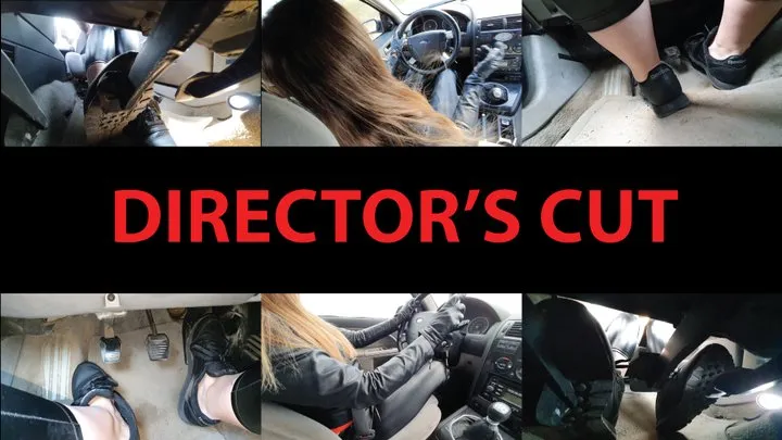 Director's Cut Aggressive Fast Driving in Reeboks and Shiny Leggings